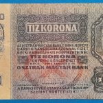 1915. 10 Korona F "Román felülbélyegzéssel"