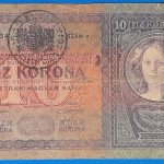 1904. 10 Korona VG "Román felülbélyegzéssel"
