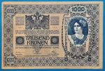 1902. 1.000 Korona F "DEUTSCHÖSTERREICH" felülbélyegzéssel, 1.kiadás - Image 2