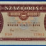 1984. 100 Forint VF- "Nyomdahibás"