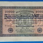 1923.     20.000 Mark  VF