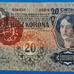 1913. 20 Korona F "MAGYARORSZÁG" felülbélyegzéssel