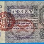 1915. 10 Korona F "MAGYARORSZÁG" felülbélyegzéssel