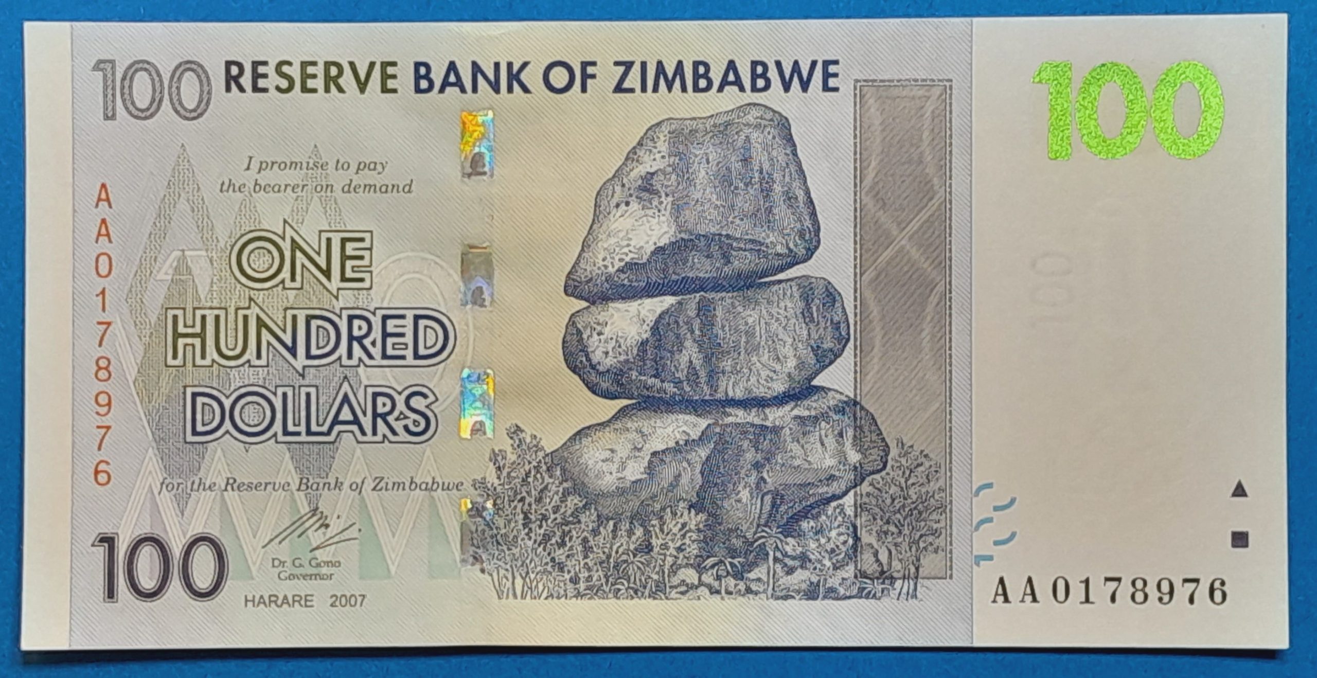 BM0154-1 2007. 100 Dollars