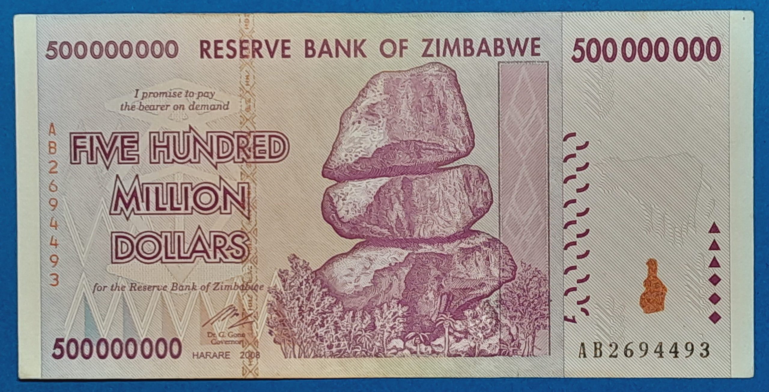BM0156-1 2008. 500.000.000 Dollars