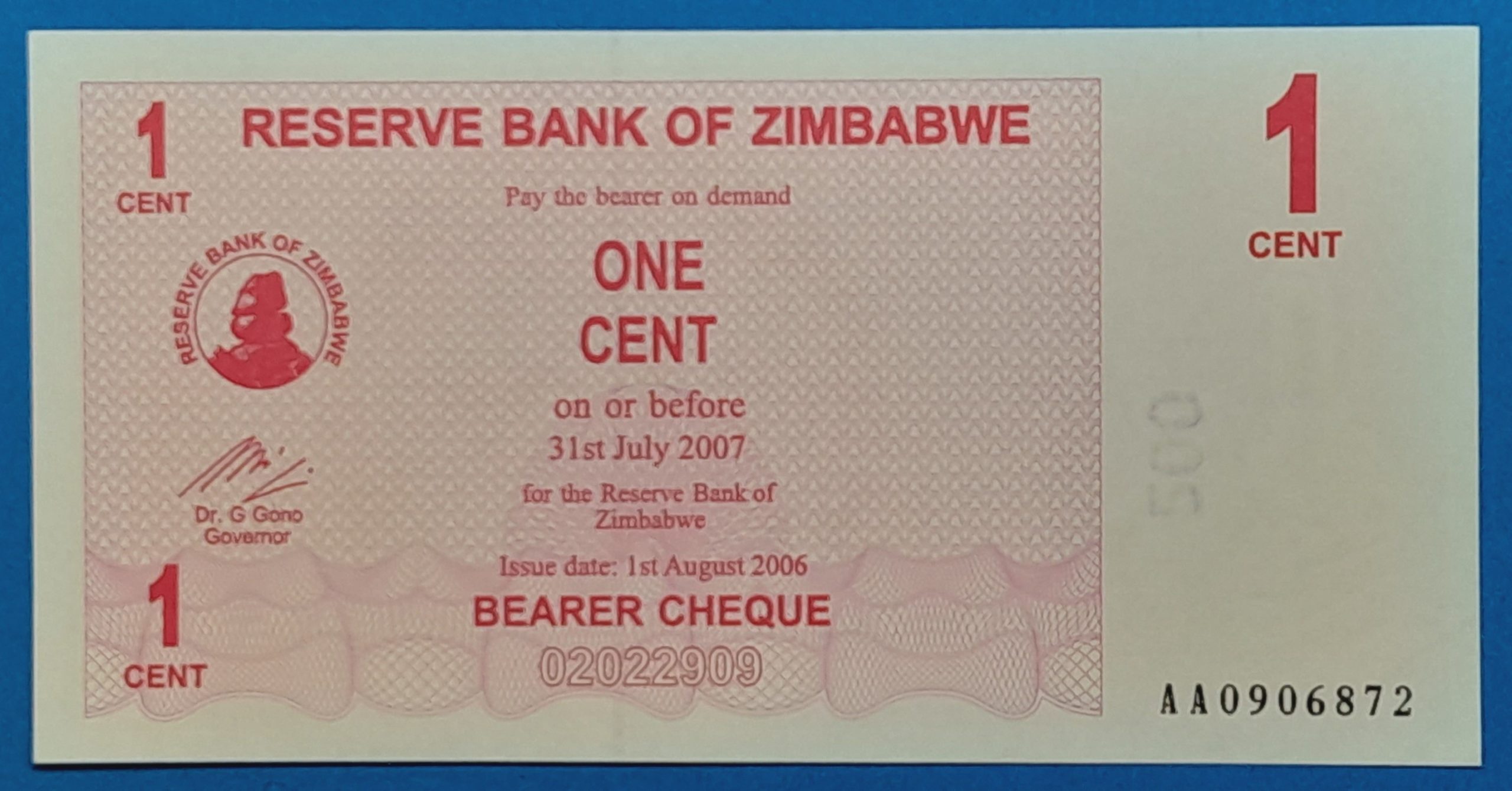 BM0161-1 2006. 1 Cent - GOTTONUMIZMATIKA