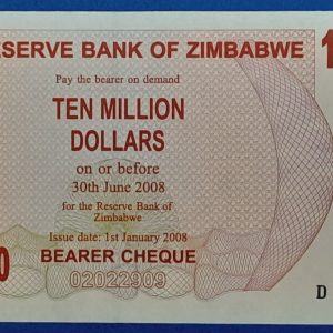 2008. 10.000.000 Dollars - GOTTONUMIZMATIKA
