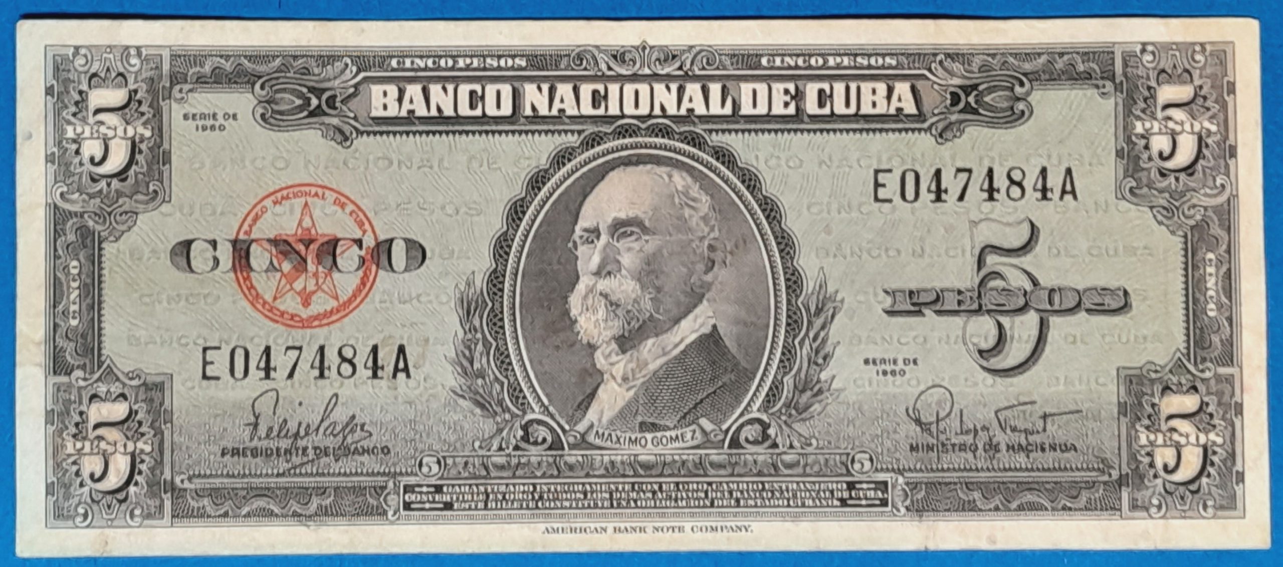 BM0183-1 1960. 5 Pesos - GOTTONUMIZMATIKA