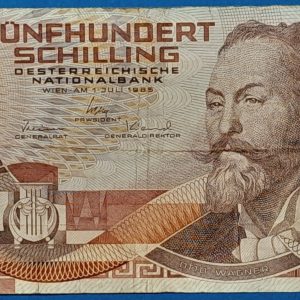 1985. 500 Schilling - GOTTONUMIZMATIKA