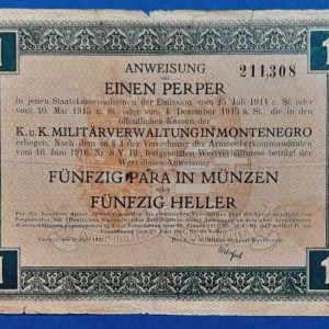 1917. 1 Perper - GOTTONUMIZMATIKA
