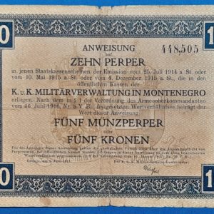 1917. 10 Perper - GOTTONUMIZMATIKA