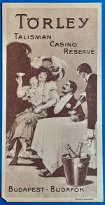 1910 körüli Törley Talisman Casino Réservé számolócédula GOTTO