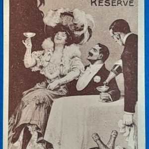 1910 körüli Törley Talisman Casino Réservé számolócédula GOTTO