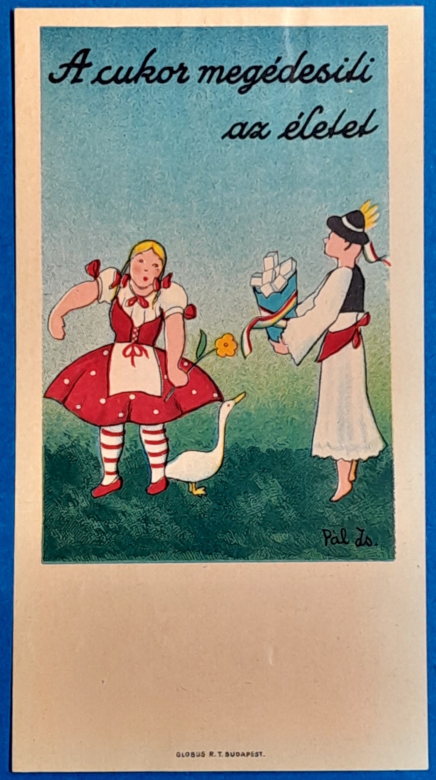 BM0770-1 A cukor megédesíti az életet – Globus R.T. számolócédula GOTTO