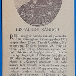 Kisfaludy Sándor számolócédula GOTTO NUMIZMATIKA
