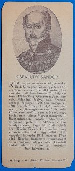 Kisfaludy Sándor számolócédula GOTTO NUMIZMATIKA