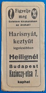 Heilig számolócédula  GOTTO NUMIZMATIKA