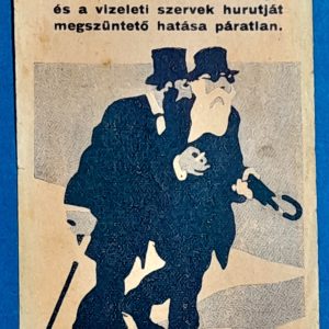 Paptamási Lythia gyógyvíz számolócédula (1900-as évek eleje) GOTTO