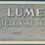 Régi "Lumen" sztearin gyertya számolócédula GOTTO NUMIZMATIKA