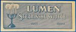 Régi "Lumen" sztearin gyertya számolócédula GOTTO NUMIZMATIKA