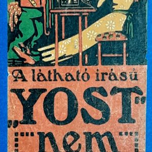 Régi magyar Yost írógép reklám számolócédula GOTTO NUMIZMATIKA