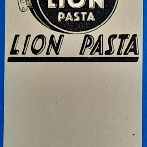 Vintage magyar Lion Paszta (cipőkrém) reklám számolócédula GOTTO