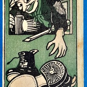 Vintage "Berson" cipősarok számolócédula, 1920-as évek GOTTO