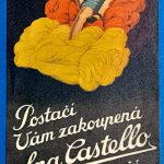"Castello" gyapjú: 1930-as évekbeli cseh számolócédula GOTTO