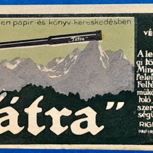 Retro „Tátra” töltőtoll számolócédula: Rigler József papírgyára GOTTO