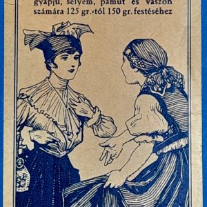 "Fárbolin" ruhafesték - Antik magyar számolócédula reklám  GOTTO