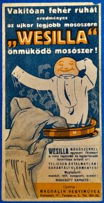 "Wesilla" önműködő mosószer reklámgrafika (1925) - Számolócédula GOTTO