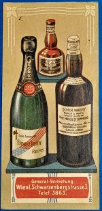 Vintage italkereskedelmi számolócédula – Bécs, 1910 körül GOTTO