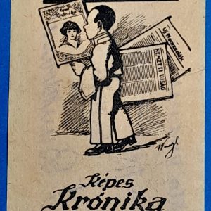 Nemzeti Újság és Új Nemzedék reklám számolócédula (1920-as évek) GOTTO