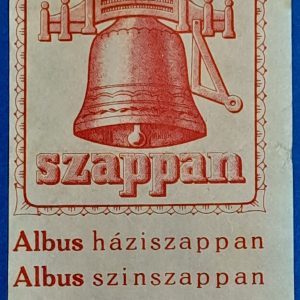Vintage "Albus" szappan hirdetés – Kundssy R.T. Budapest GOTTO