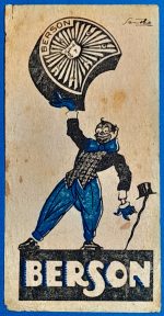 Berson gumisarok – Vintage magyar számolócédula (cca. 1920) GOTTO