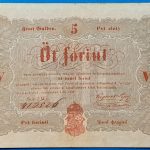 5 forintos Kossuth-bankó (1848) – Történelmi magyar papírpénz GOTTO
