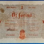 1848-as ötforintos papírpénz – Kossuth Lajos aláírásával GOTTO