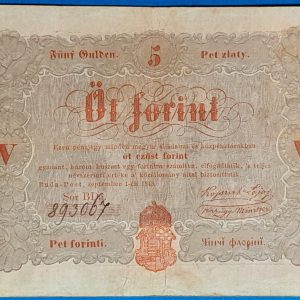 1848-as 5 forintos Kossuth-bankó: Szabadságharc első papírpénze GOTTO