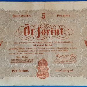 1848-as 5 forintos Kossuth-bankó: Történelem és Érték GOTTO