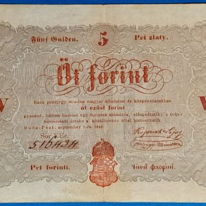 Az 1848-as Szabadságharc Pénze: Az 5 Forintos Kossuth-bankó GOTTO
