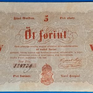 Az 1848-as Szabadságharc Pénze: Az 5 Forintos Kossuth-bankó GOTTO