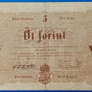 5 Forint 1848 - Kossuth-bankó (Barna nyomattal) GOTTO NUMIZMATIKA