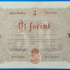 5 Forint 1848 - Kossuth-bankó (Barna nyomattal) GOTTO NUMIZMATIKA