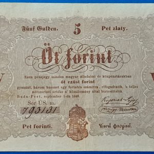 5 Forint 1848 - Kossuth-bankó (Barna nyomattal) GOTTO NUMIZMATIKA