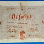 Kossuth 5 Forint 1848. szeptember 1. – Ritka magyar papírpénz GOTTO