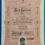 1848-as kétforintos Kossuth-bankó – magyar papírpénz GOTTO