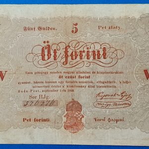 5 Forint 1848 – A legendás piros Kossuth-bankó GOTTO NUMIZMATIKA