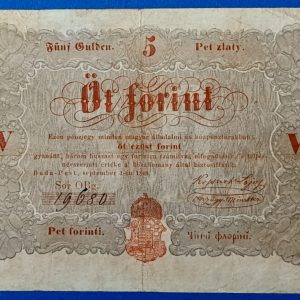 5 Forint 1848 – A legendás piros Kossuth-bankó GOTTO NUMIZMATIKA