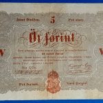 Kossuth 5 Forint 1848. szeptember 1. – Ritka magyar papírpénz GOTTO