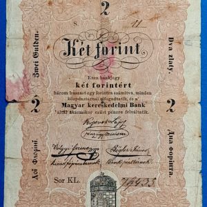 2 forint 1848 – Eredeti Kossuth-bankó a szabadságharc idejéből GOTTO